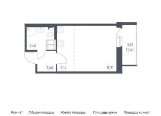 Квартира на продажу студия, 24.9 м2, Санкт-Петербург, жилой комплекс Новое Колпино, к39