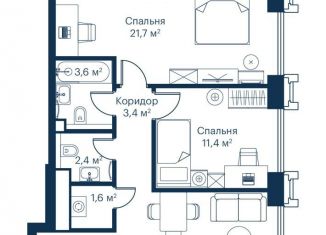 Продаю 2-комнатную квартиру, 64.5 м2, Москва, жилой комплекс Сити Бэй, к6, метро Волоколамская