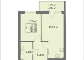 Продается однокомнатная квартира, 36.9 м2, Верхняя Пышма, улица Алексея Латышова, 1