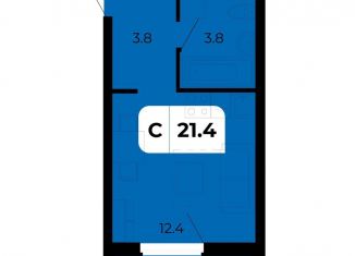Продаю квартиру студию, 21.4 м2, поселок Верхнетемерницкий, улица Венеры, 19/2