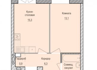 Продается однокомнатная квартира, 39.7 м2, село Первомайский