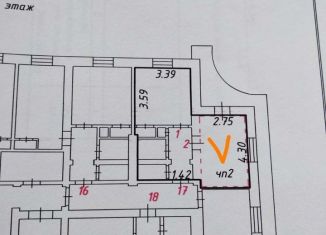 Комната на продажу, 12 м2, Мирный, площадь имени Ленина