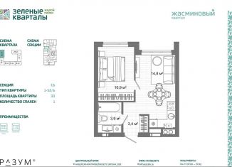 Продаю однокомнатную квартиру, 33 м2, Астрахань, Ленинский район