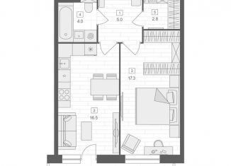 Продажа 2-комнатной квартиры, 45.6 м2, Москва, Верхняя Красносельская улица, 19с2, Верхняя Красносельская улица