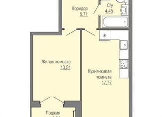 Продается 2-комнатная квартира, 53.5 м2, Архангельск, Красноармейская улица, 11