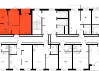 Продается 2-комнатная квартира, 48.5 м2, Екатеринбург, жилой комплекс Космонавтов 11, 4.2, ЖК Космонавтов 11