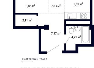 Продажа 2-комнатной квартиры, 40.8 м2, рабочий поселок Маркова, улица Академика Герасимова, 8