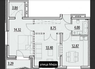 Продаю 2-ком. квартиру, 60.5 м2, Иркутск, ЖК Zenith, улица Мира, 32