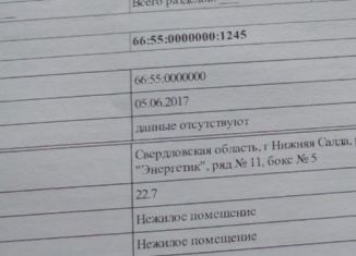 Продажа гаража, 23 м2, Нижняя Салда