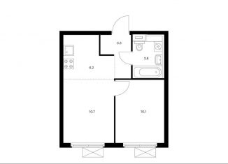 Продам 2-комнатную квартиру, 34.1 м2, Котельники