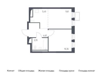 Продаю 1-комнатную квартиру, 33.8 м2, Московская область, жилой комплекс Горки Парк, к4.2