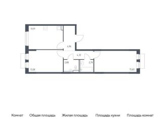 Продается двухкомнатная квартира, 57.5 м2, Москва, Молжаниновский район, жилой комплекс Молжаниново, к5