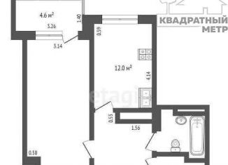 Продаю однокомнатную квартиру, 53.9 м2, Самарская область, улица Советской Армии, 238А