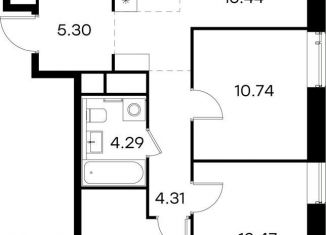 3-комнатная квартира на продажу, 75.5 м2, Нижегородская область
