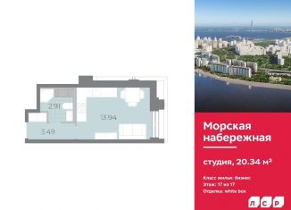 Продается квартира студия, 20.3 м2, Санкт-Петербург, метро Приморская