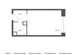 Квартира на продажу студия, 35.7 м2, Москва, Стремянный переулок, 2