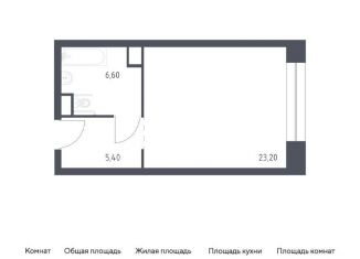 Квартира на продажу студия, 35.2 м2, Москва, ЦАО, Стремянный переулок, 2
