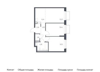 Продаю 2-комнатную квартиру, 51.7 м2, Московская область, жилой комплекс Томилино Парк, к6.1