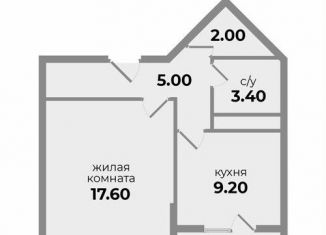 Продаю 1-ком. квартиру, 39.8 м2, Михайловск, Прекрасная улица, 17