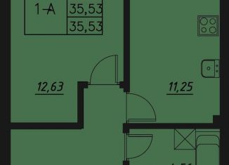 Продаю однокомнатную квартиру, 35.5 м2, Казань