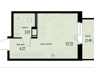 Квартира на продажу студия, 22.6 м2, Мурино