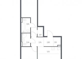 Продается 2-ком. квартира, 61.3 м2, Санкт-Петербург, Советский проспект, 10