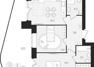 Продам 2-комнатную квартиру, 59.4 м2, Пенза, площадь Ленина