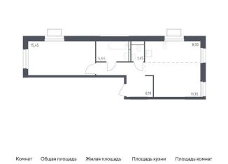 Продается 1-комнатная квартира, 49.1 м2, Красногорск, жилой комплекс Квартал Строгино, к2