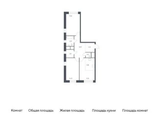 Продается 2-ком. квартира, 70.1 м2, Балашиха, жилой квартал Новоград Павлино, к8