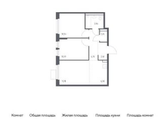 Продажа двухкомнатной квартиры, 51.9 м2, Московская область