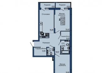 Продам 2-комнатную квартиру, 74.3 м2, Екатеринбург, Библиотечная улица, 40, метро Геологическая