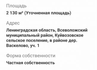 Участок на продажу, 21.3 сот., массив Лемболовская твердыня, массив Лемболовская твердыня, 959