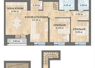 Продается 2-ком. квартира, 93.9 м2, Екатеринбург, метро Уралмаш