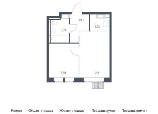 Продается 1-комнатная квартира, 32.5 м2, Московская область