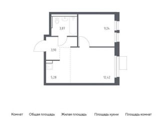 Продам 1-комнатную квартиру, 34.7 м2, Московская область