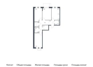 Продам 3-комнатную квартиру, 78.6 м2, Москва, жилой комплекс Молжаниново, к5