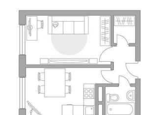 Продажа 1-ком. квартиры, 32.3 м2, деревня Глухово, Романовская улица, 19