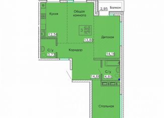 Продам квартиру свободная планировка, 78.7 м2, Бурятия