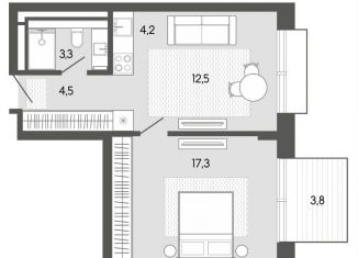 Продается квартира студия, 45.8 м2, Республика Алтай