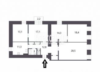 Продажа 3-комнатной квартиры, 123.2 м2, Санкт-Петербург, Центральный район, Невский проспект, 139