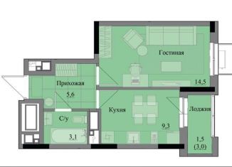 Продаю однокомнатную квартиру, 34 м2, Удмуртия