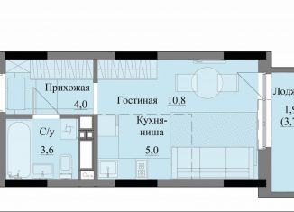 Продажа квартиры студии, 25.3 м2, Удмуртия