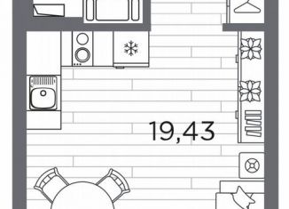 Квартира на продажу студия, 28.6 м2, Санкт-Петербург, метро Горный институт