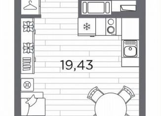 Продажа квартиры студии, 28.6 м2, Санкт-Петербург, метро Горный институт