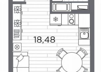 Квартира на продажу студия, 28.3 м2, Санкт-Петербург, метро Горный институт