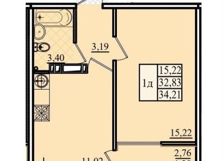 1-ком. квартира на продажу, 34.2 м2, Севастополь