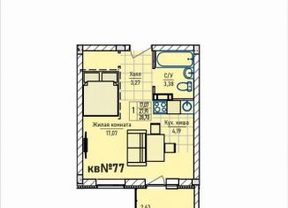 Продаю квартиру студию, 28.7 м2, сельский посёлок Новинки, Инженерный проезд, 7к2, ЖК Стрижи