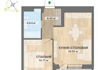 Продается однокомнатная квартира, 42.6 м2, Екатеринбург, метро Уралмаш