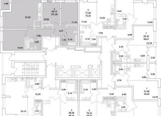 Продам трехкомнатную квартиру, 101.3 м2, Санкт-Петербург, Московский район, Кубинская улица, 82к3с1