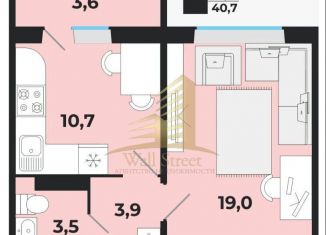 Продаю 1-комнатную квартиру, 40.7 м2, Новосибирск, Спортивная улица, с46, Ленинский район